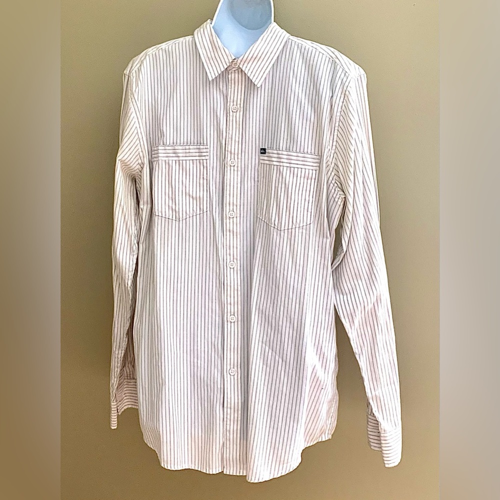 Men’s Quicksilver Pinstriped Dress Shirt